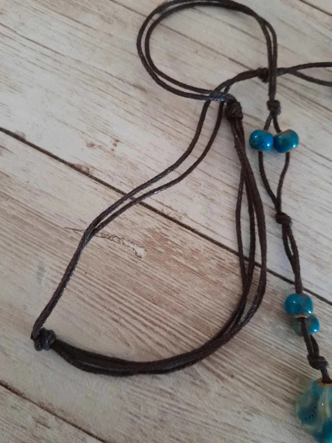 Collar de cerámica, azul, estilo Bohemio – photo 8